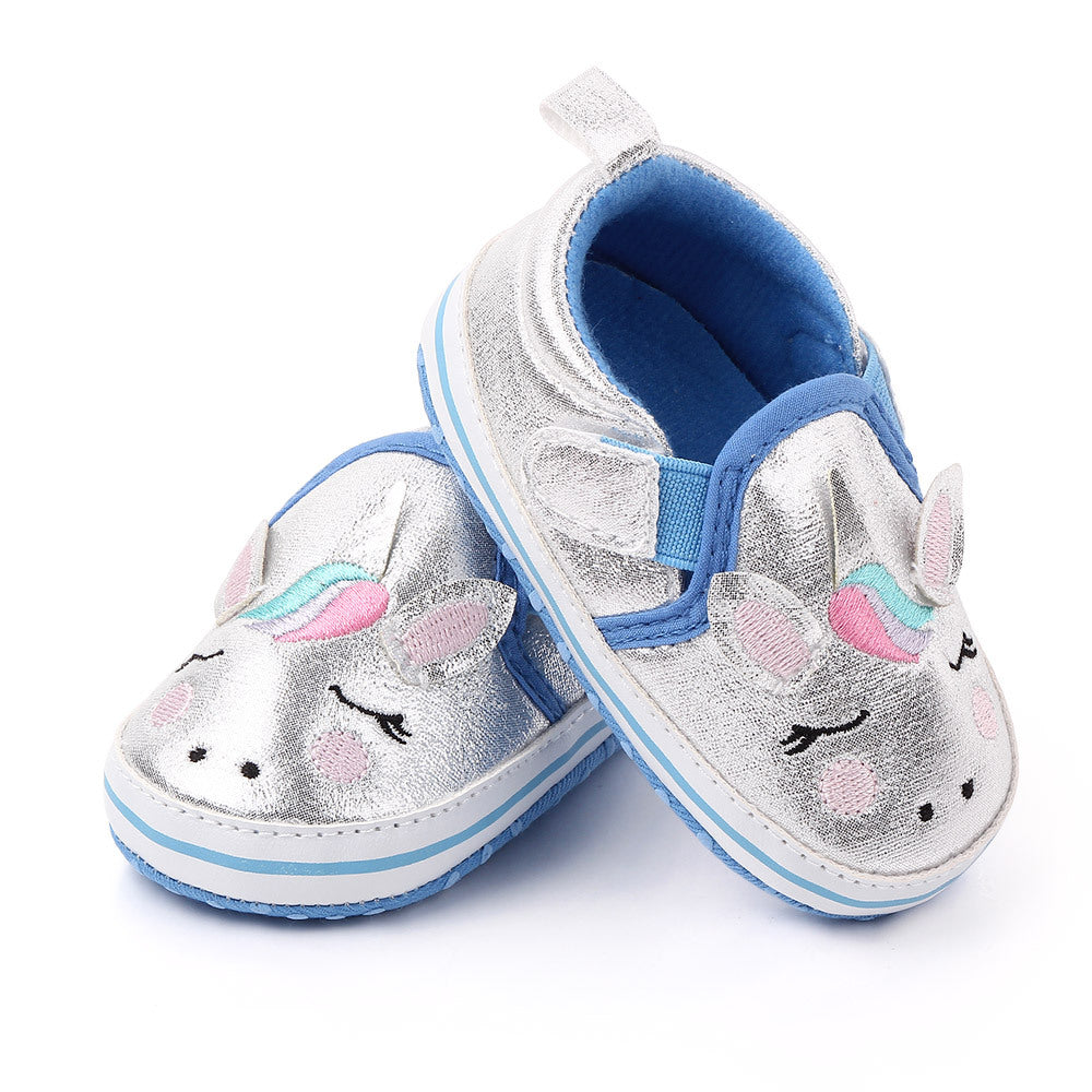 UNICORN FACE BOOTIES - SILVER