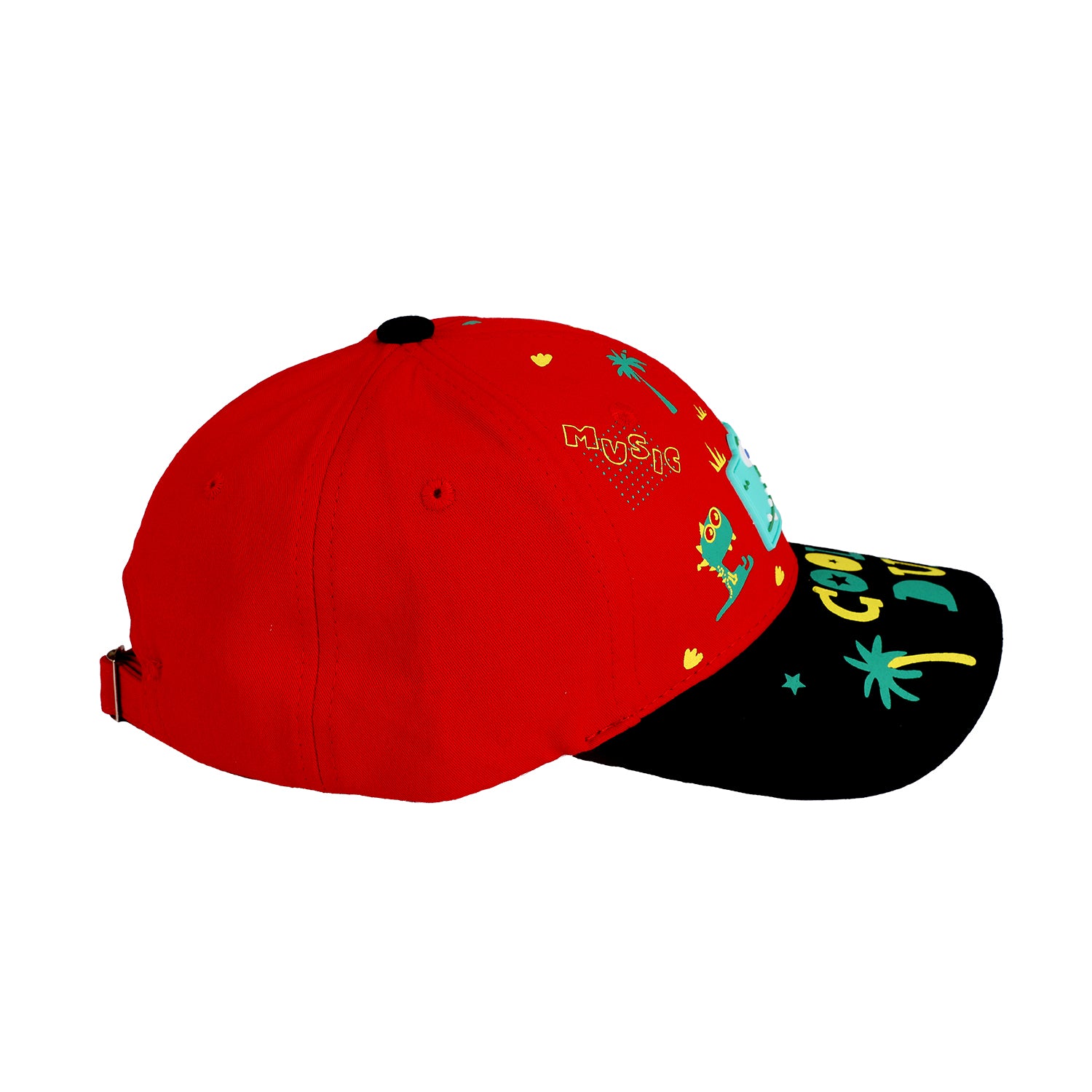 DINO PRINT & PATCH DETAILED CAP - RED