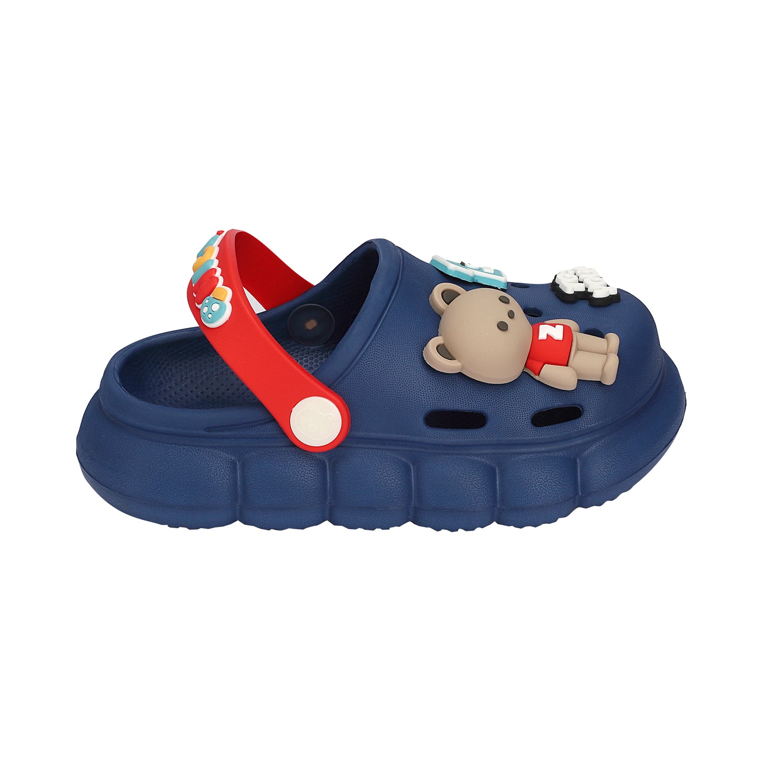 Bunny & Baby T-Shirt Applique Clogs - Blue