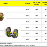 CROCODILE & DUCK APPLIQUE CLOGS - BROWN