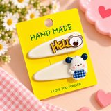 HELLO KOREAN SET OF 2 HAIR CLIPS