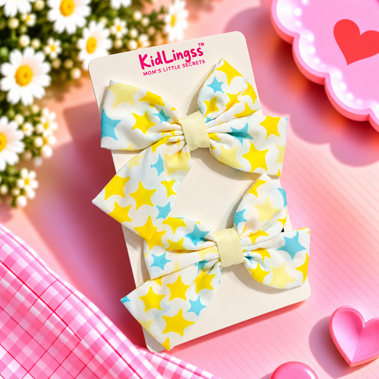 ALL STARS KOREAN SET OF 2 HAIR CLIPS