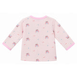 RAINBOW & PANDA PRINTED DOUBLE LAYER MUSLIN NIGHTSUITS WITH LINING - LIGHT PINK