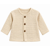 TEXTURED DOUBLE LAYER MUSLIN NIGHTSUIT - BEIGE