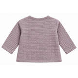 TEXTURED DOUBLE LAYER MUSLIN NIGHTSUIT - MAUVE
