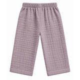 TEXTURED DOUBLE LAYER MUSLIN NIGHTSUIT - MAUVE