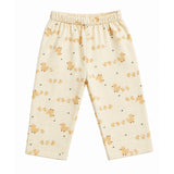 DUCK PRINT DOUBLE LAYER MUSLIN NIGHTSUITS WITH LINING - LIGHT YELLOW