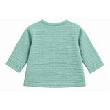 TEXTURED DOUBLE LAYER MUSLIN NIGHTSUIT - SEA GREEN