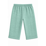 TEXTURED DOUBLE LAYER MUSLIN NIGHTSUIT - SEA GREEN