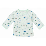 AQUA PRINT DOUBLE LAYER MUSLIN NIGHTSUITS WITH LINING - SEA GREEN