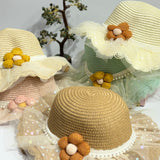 FLOWER POWER POLKA SUMMER HAT