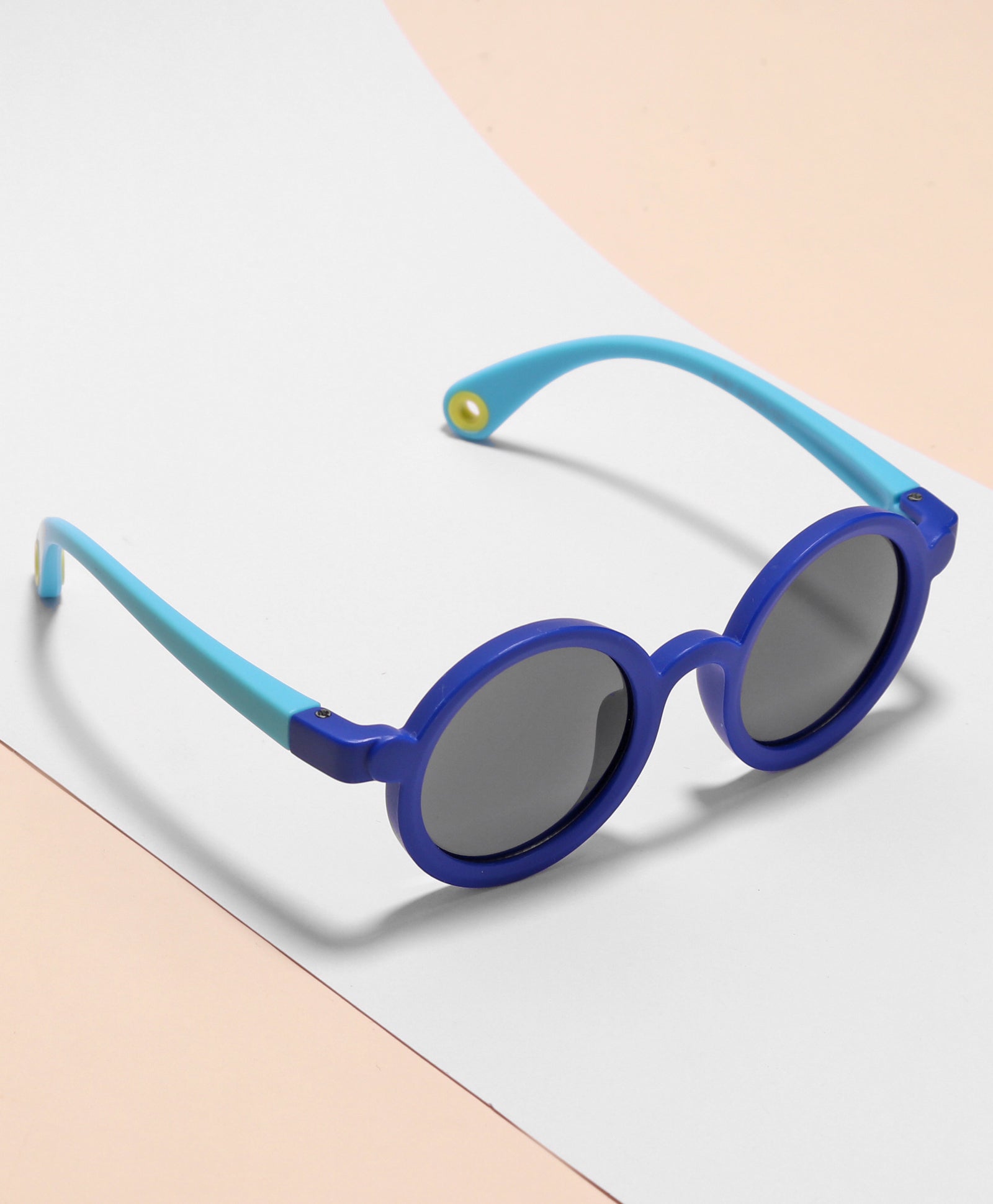 Solid Round Sunglasses - Dark Blue