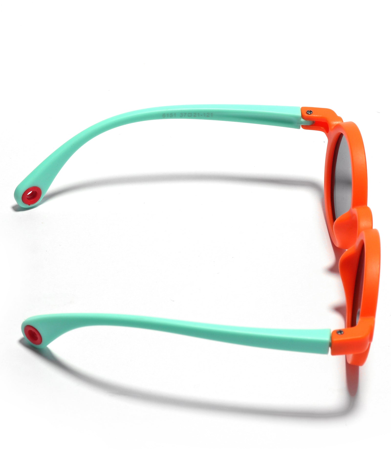 Solid Round Sunglasses - ORANGE