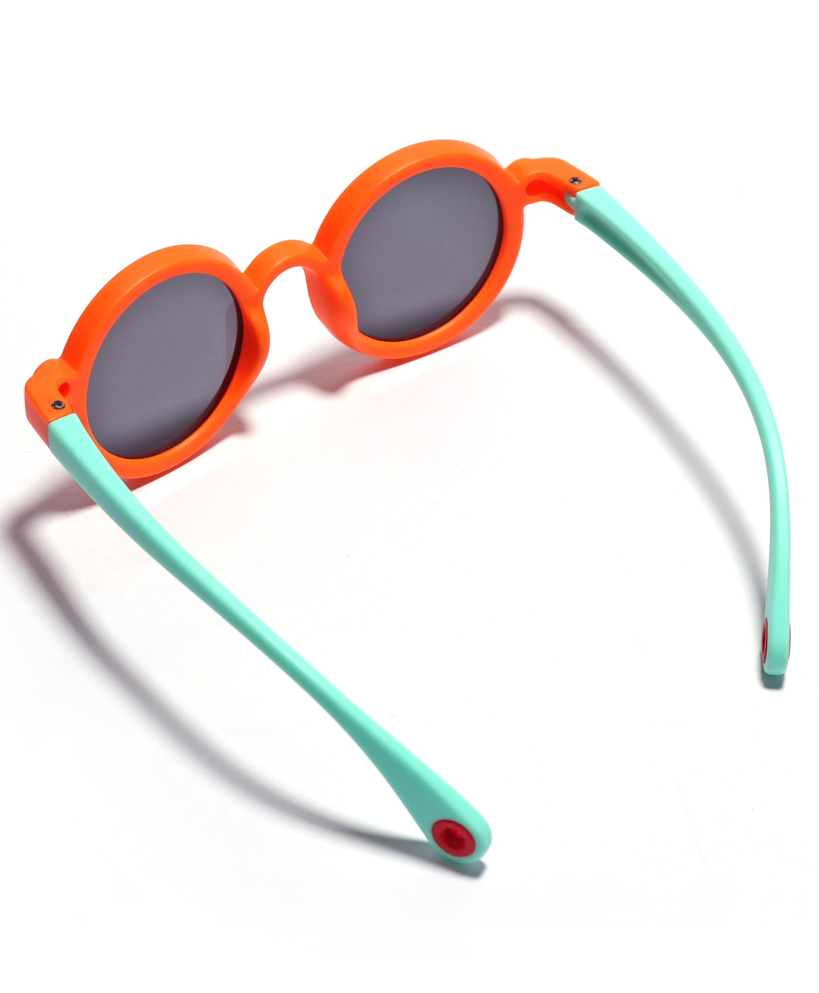 Solid Round Sunglasses - ORANGE