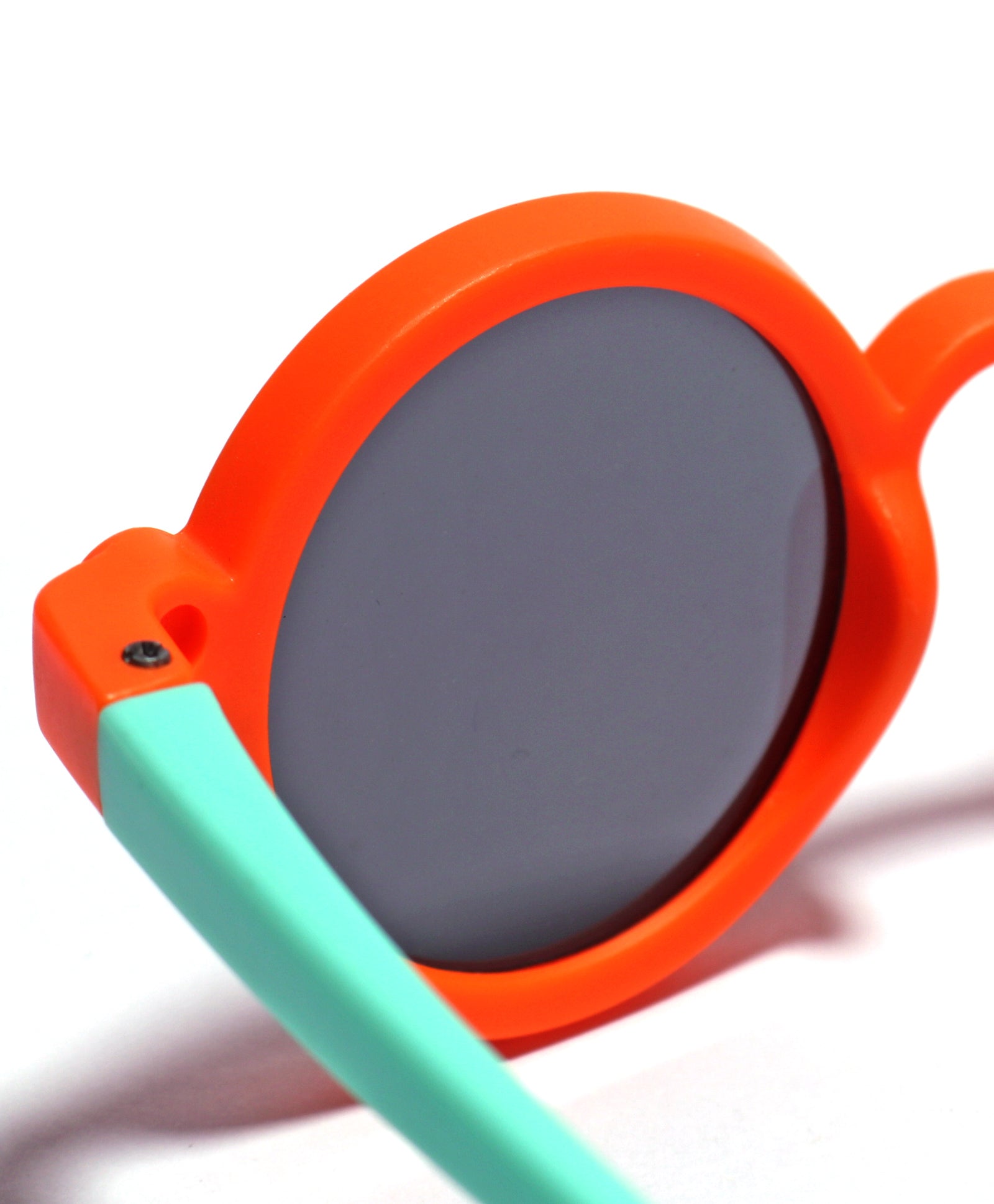 Solid Round Sunglasses - ORANGE