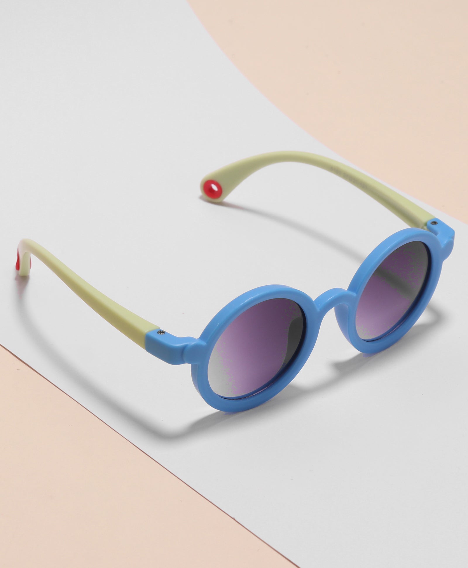 Solid Round Sunglasses - BLUE