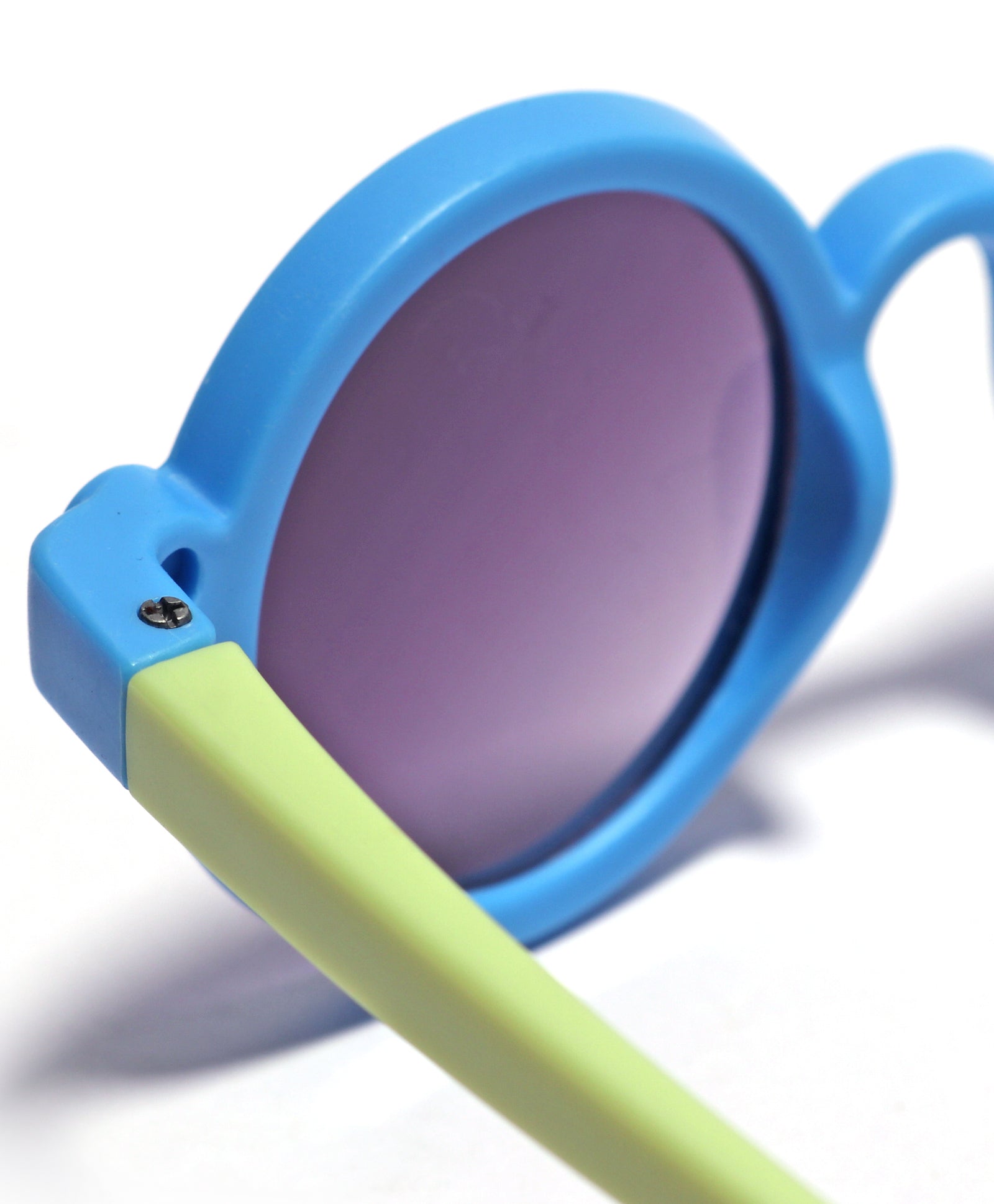 Solid Round Sunglasses - BLUE