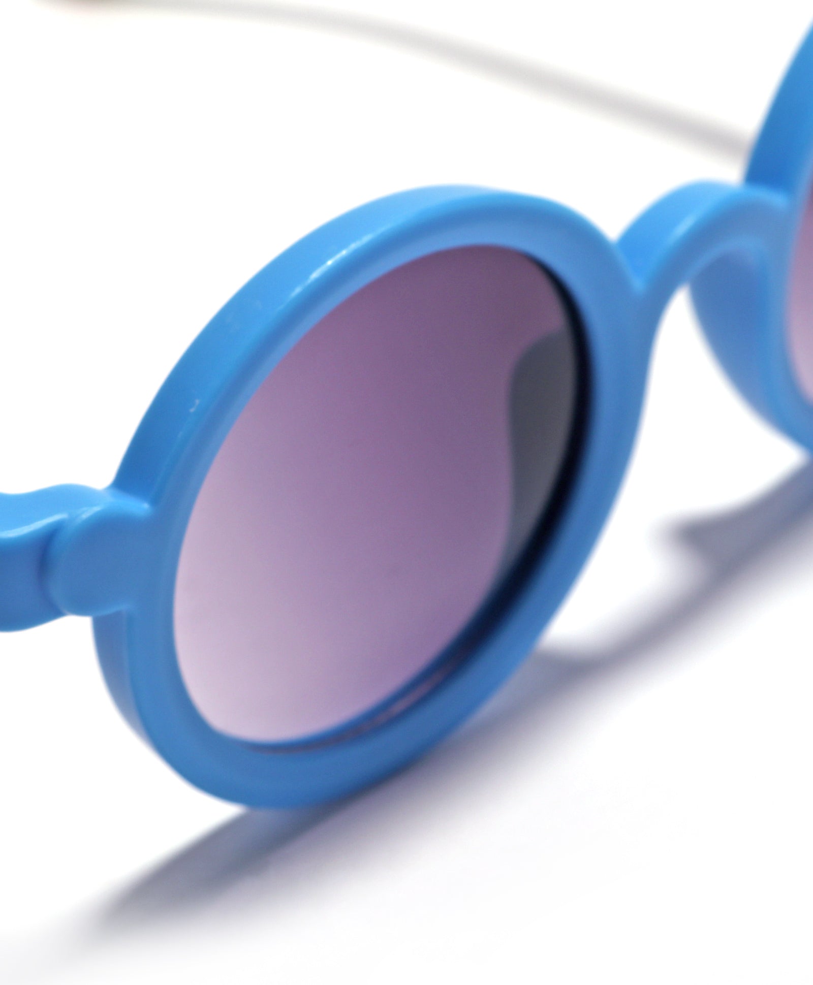 Solid Round Sunglasses - BLUE