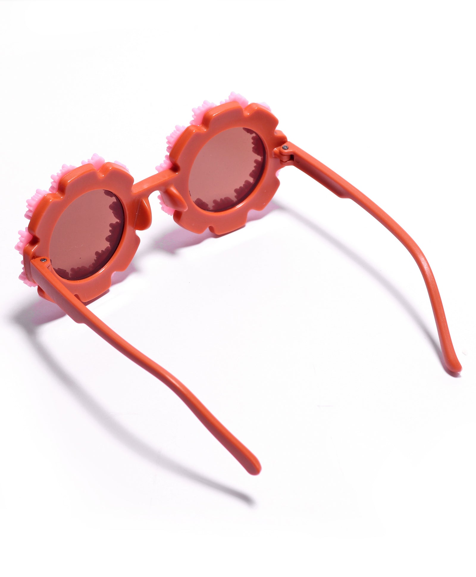 SUNFLOWER APPLIQUE SUNGLASSES - PINK