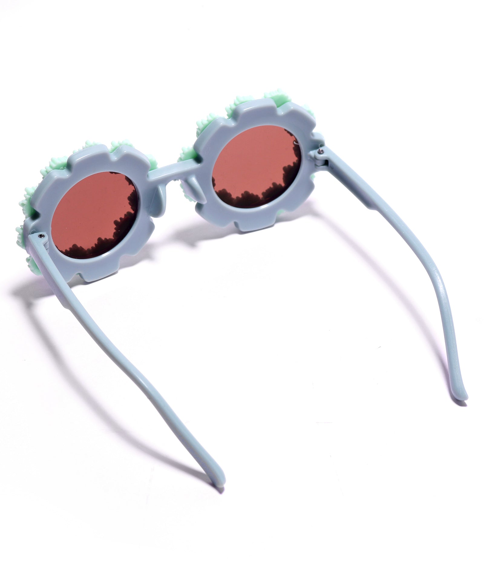 SUNFLOWER APPLIQUE SUNGLASSES - GREEN