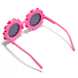 SUNFLOWER APPLIQUE SUNGLASSES - RED