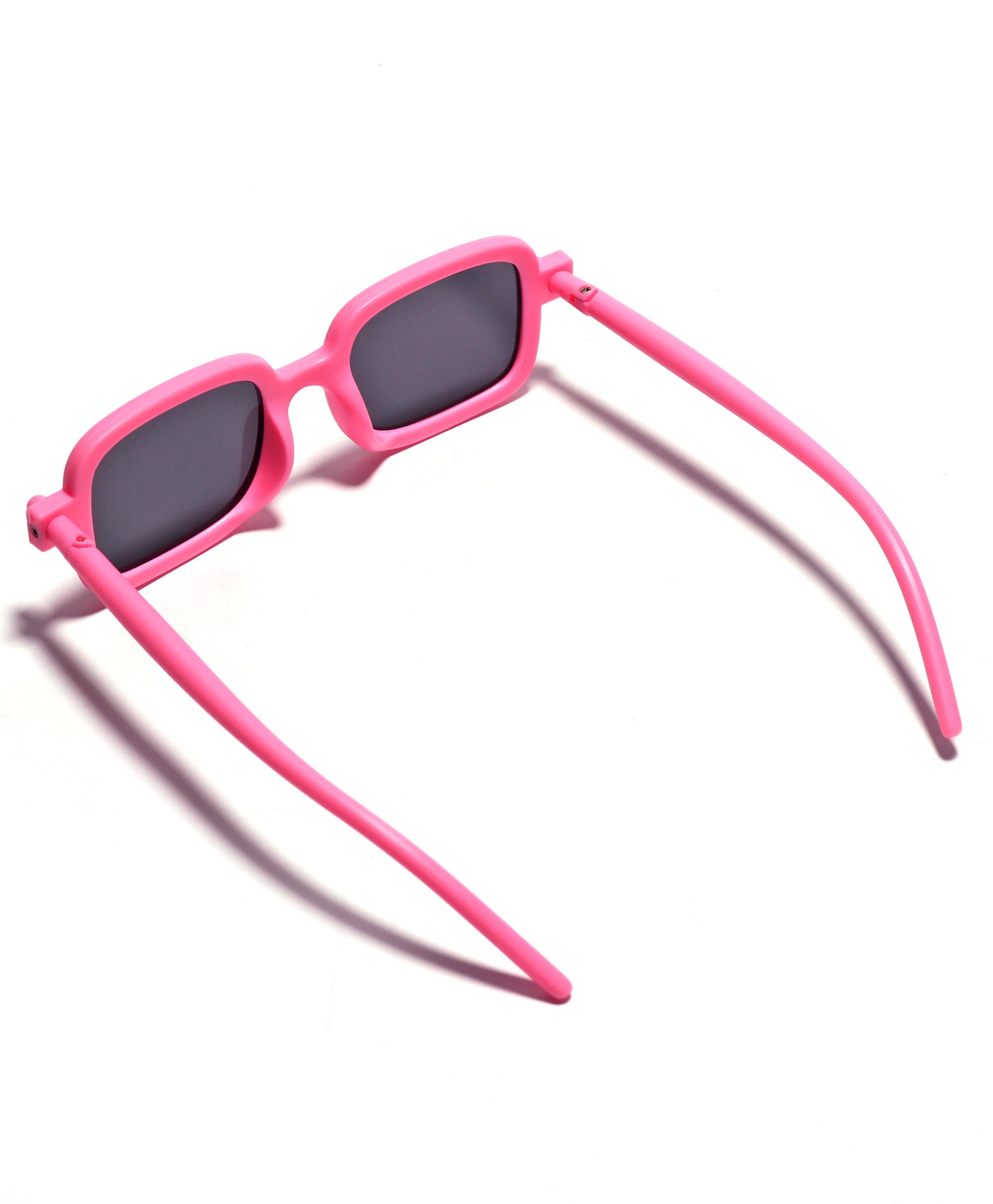 SOLID SUQARE SHAPE SUNGLASSES - PINK