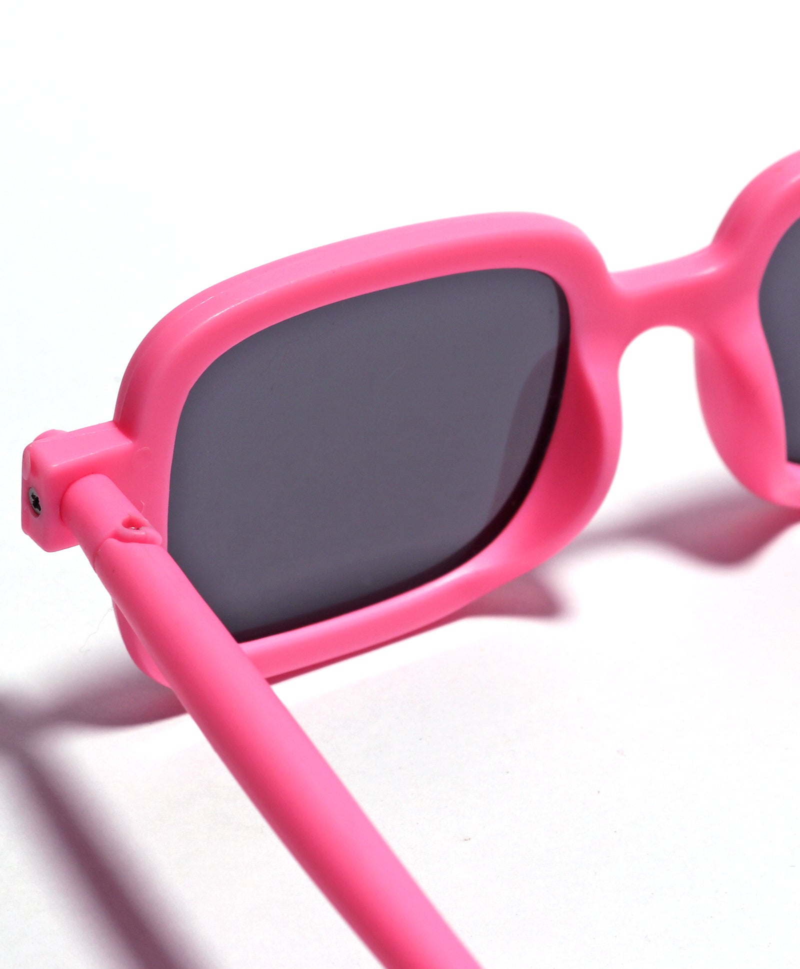 SOLID SUQARE SHAPE SUNGLASSES - PINK