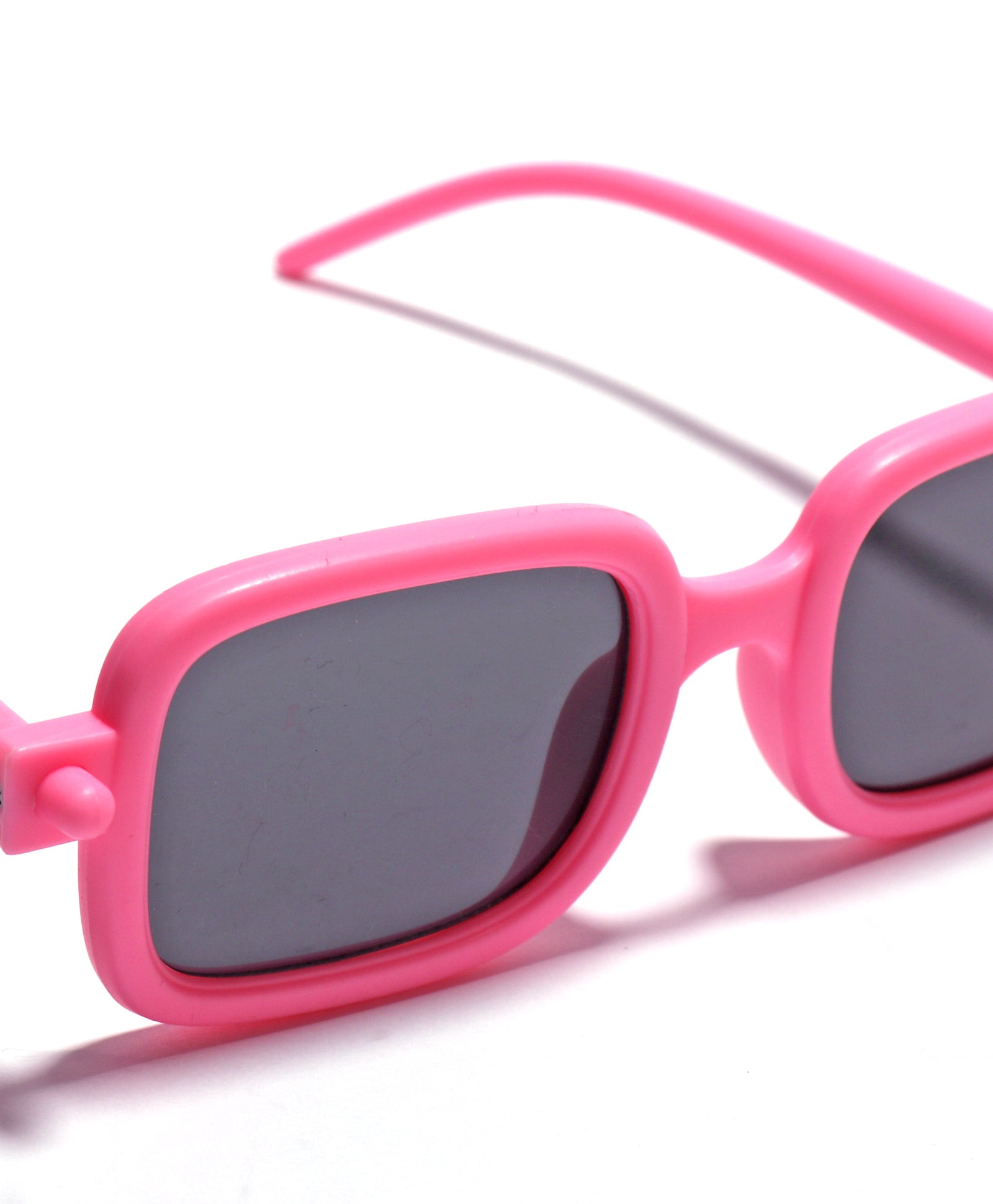 SOLID SUQARE SHAPE SUNGLASSES - PINK