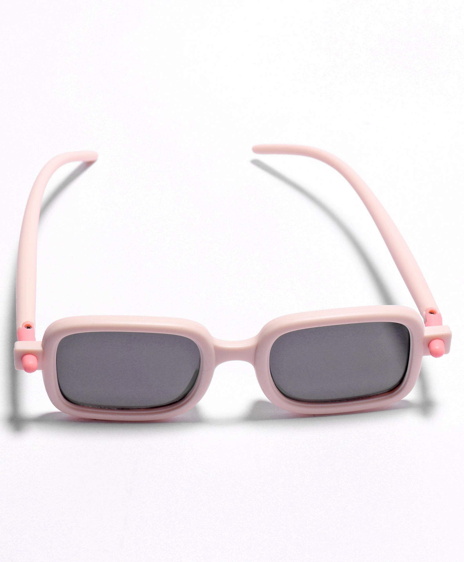 SOLID SUQARE SHAPE SUNGLASSES - CREAM