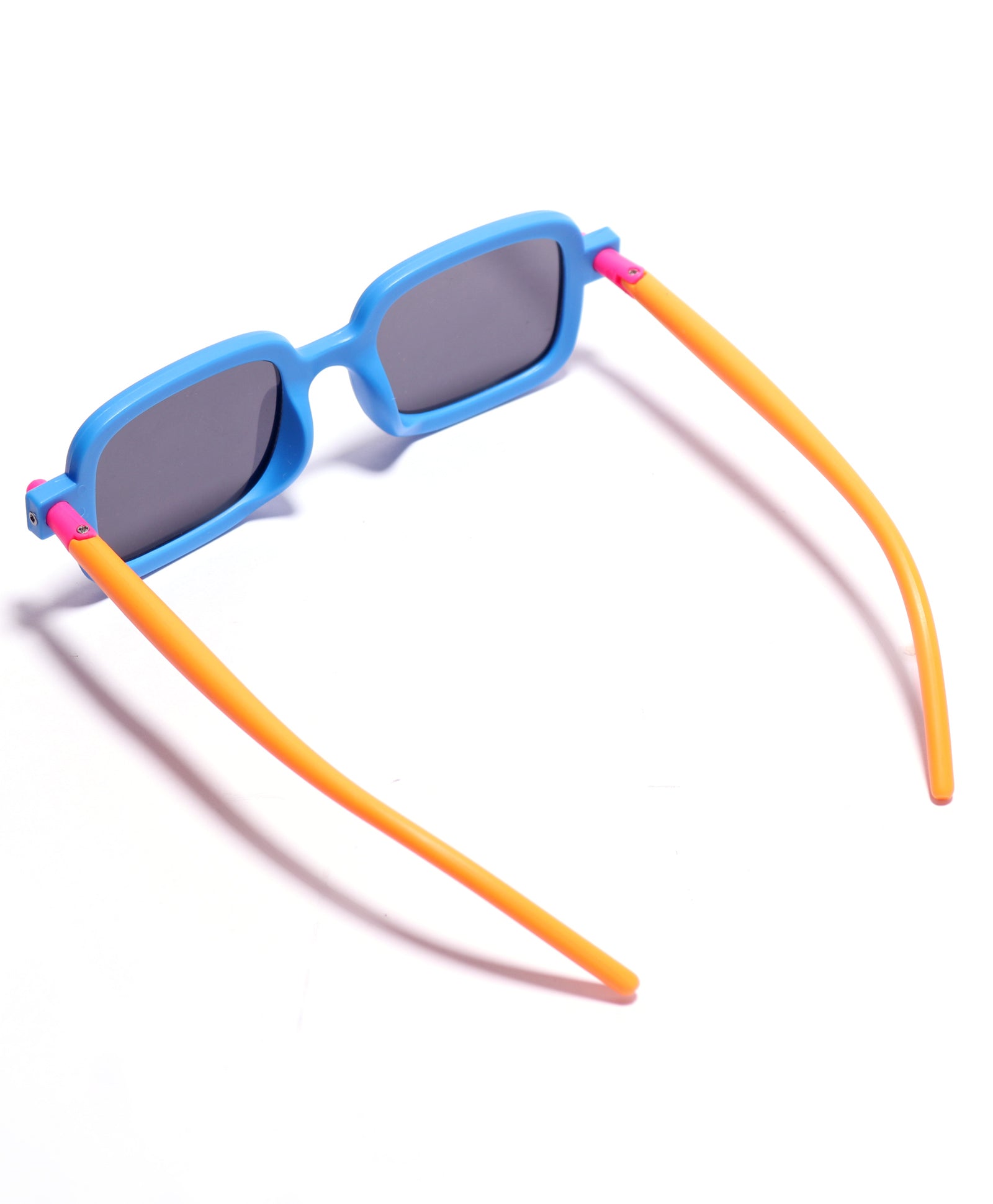 SOLID SUQARE SHAPE SUNGLASSES - BLUE