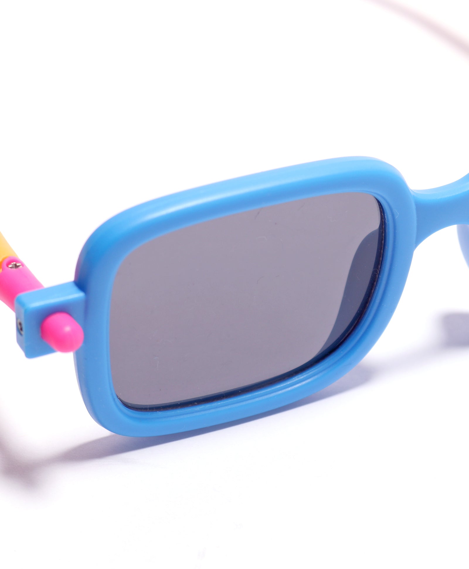 SOLID SUQARE SHAPE SUNGLASSES - BLUE