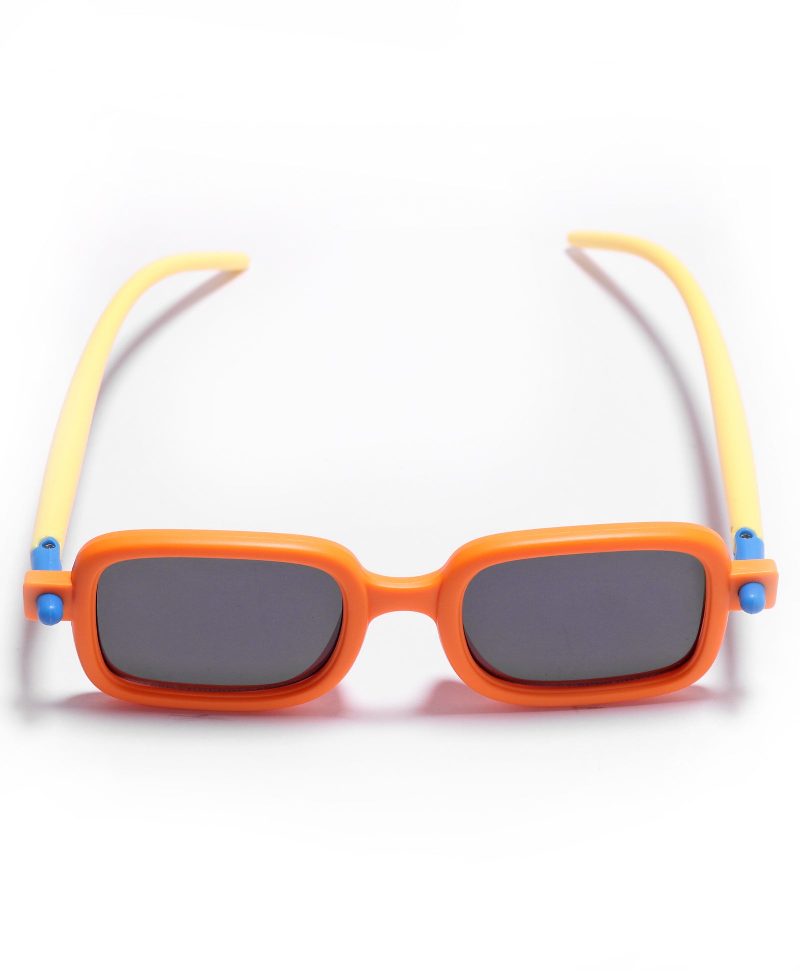 SOLID SUQARE SHAPE SUNGLASSES - ORANGE