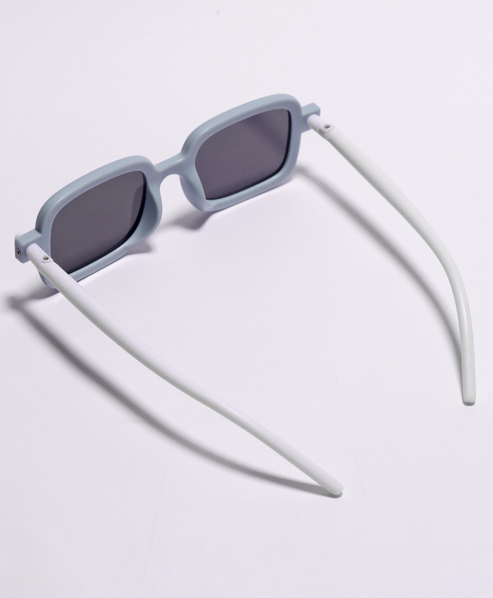 SOLID SUQARE SHAPE SUNGLASSES - GREY