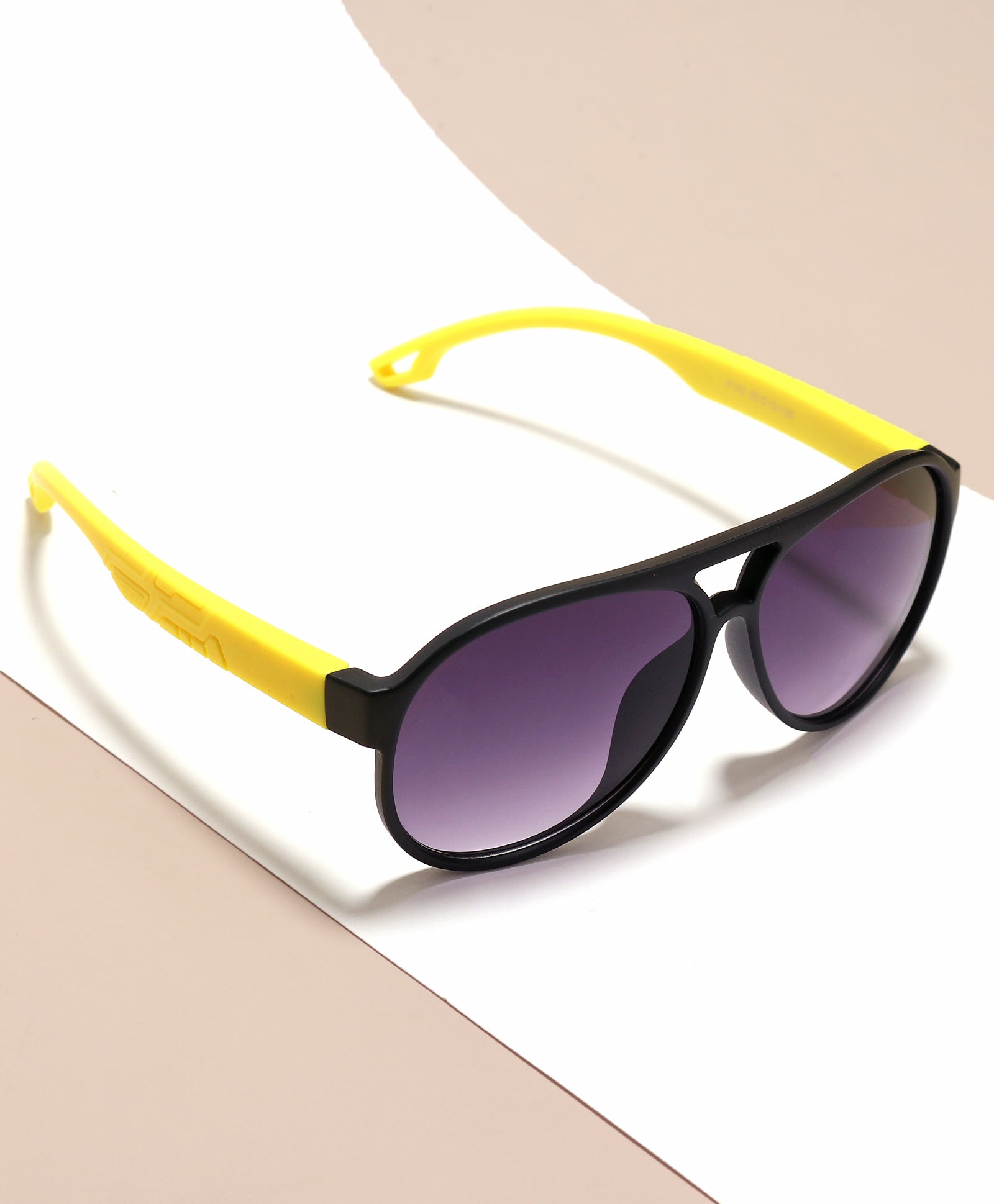 AVIATOR SHAPE SUNGLASSES - BLACK