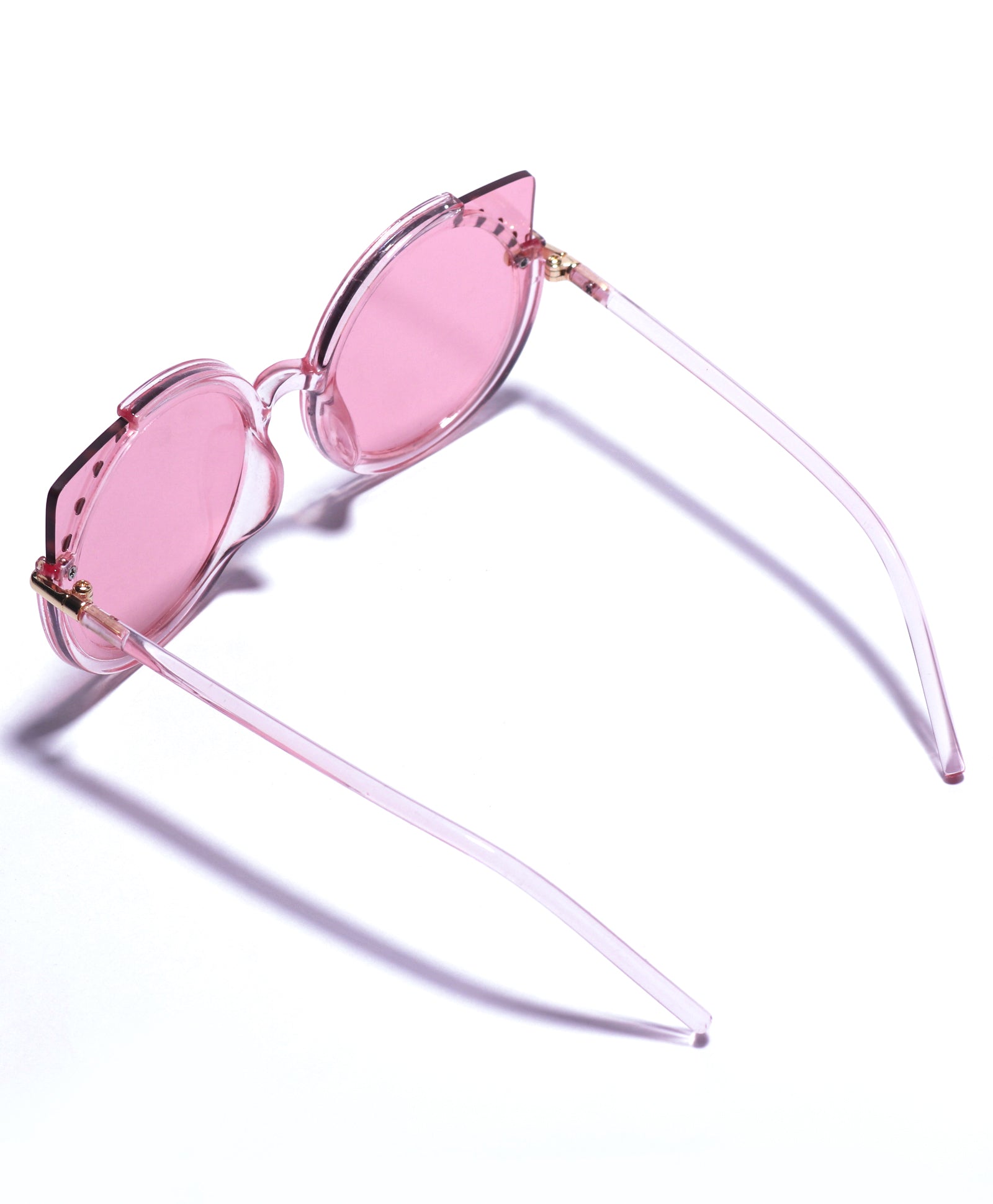 BEADS EMBELLISHED SUNGLASSES - PINK