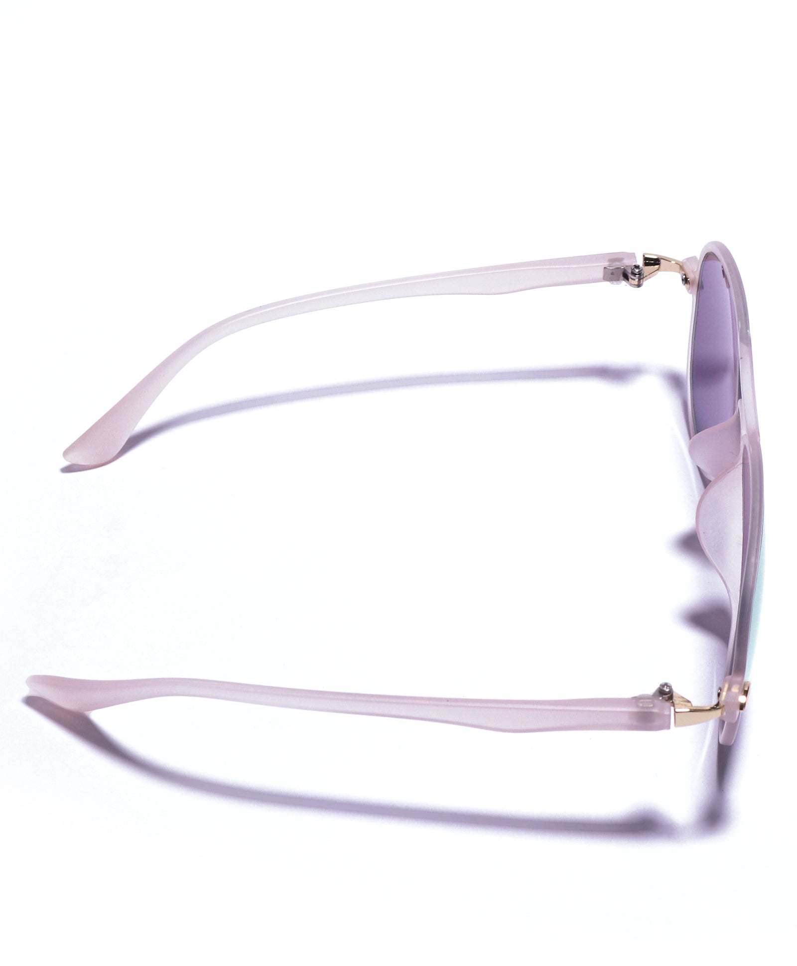 AVIATOR SHAPE MIRRORED SUNGLASSES - PINK