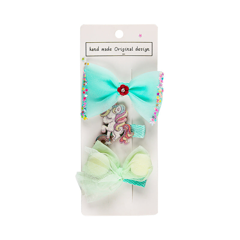 BOW & UNICORN HAIR PINS