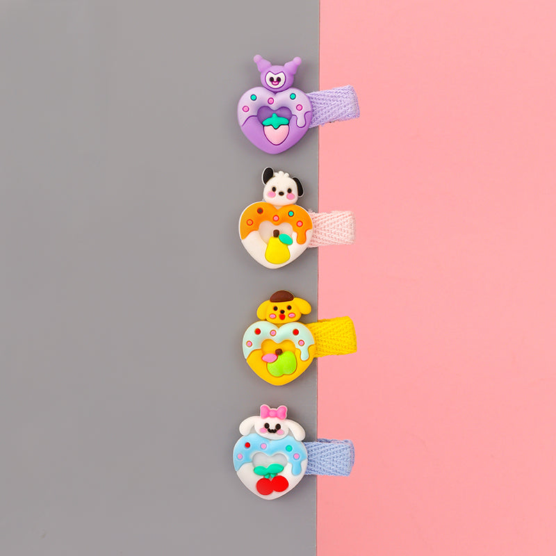 FRUIT DONUT HAIR PINS