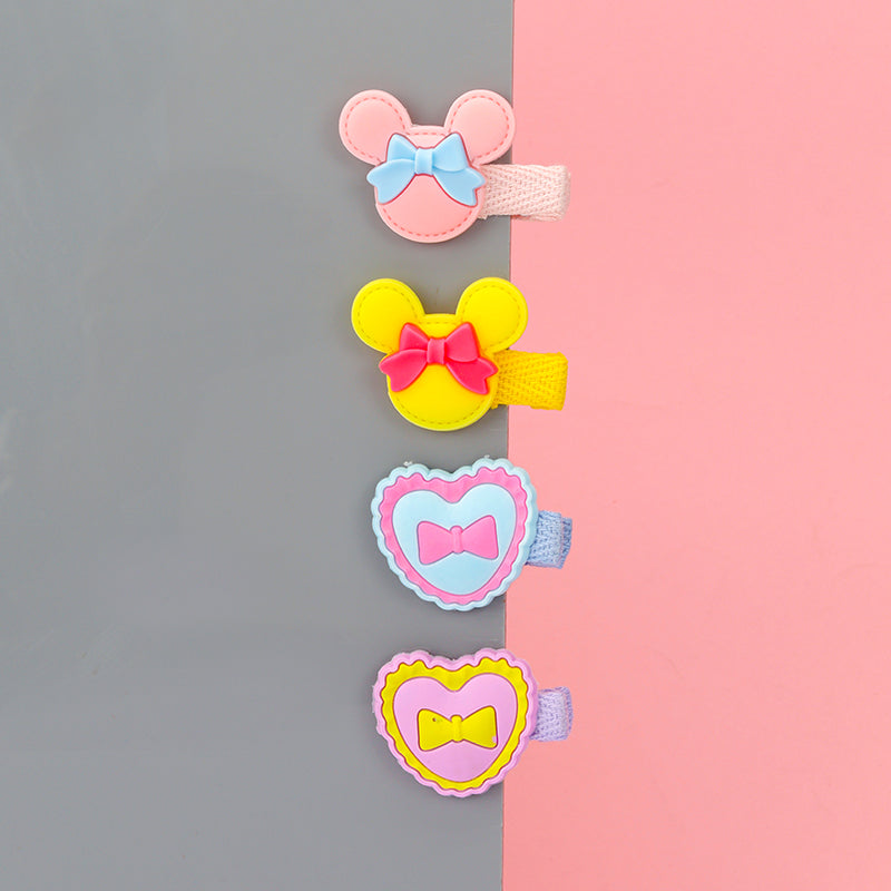 MICKY & HEART HAIR PINS