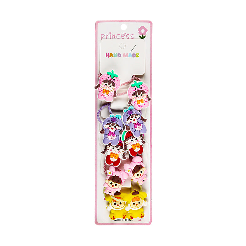 DOLL APPLIQUE HAIR TIES