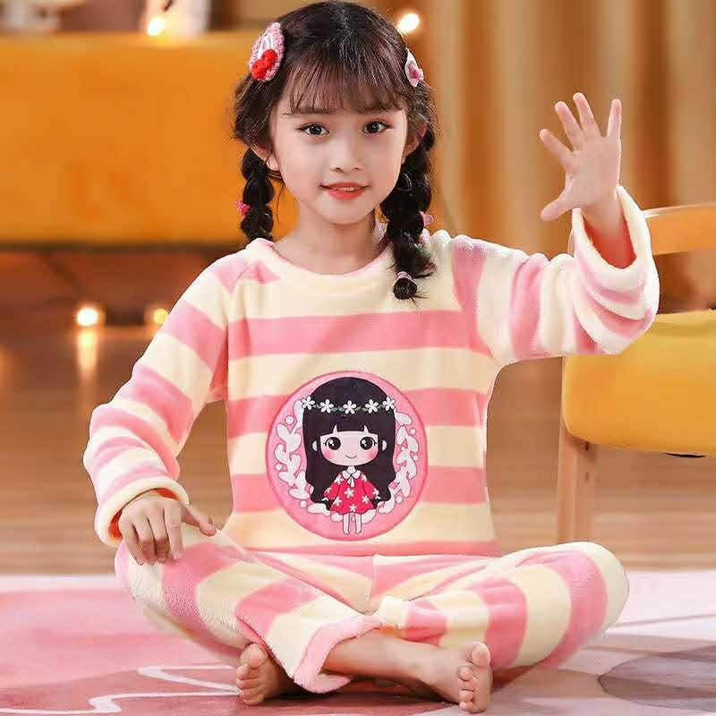 PRINCEY FURR FULL SLEEVES NIGHT SUIT - PEACH