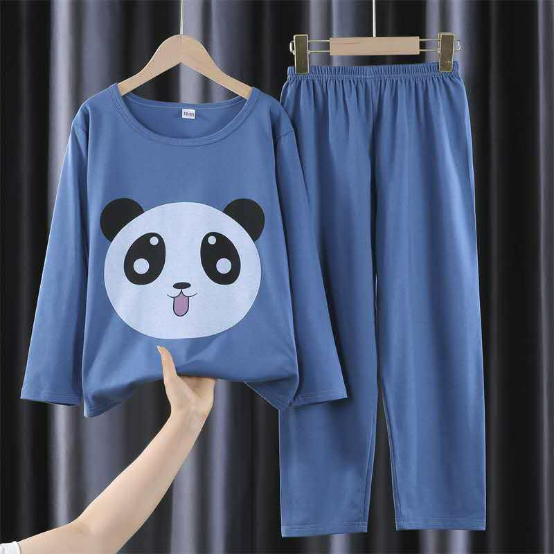 PANDA FACE NIGHT SUIT - BLUE