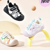 ZEBRA PRINTED PREWALKER SHOES - BLACK