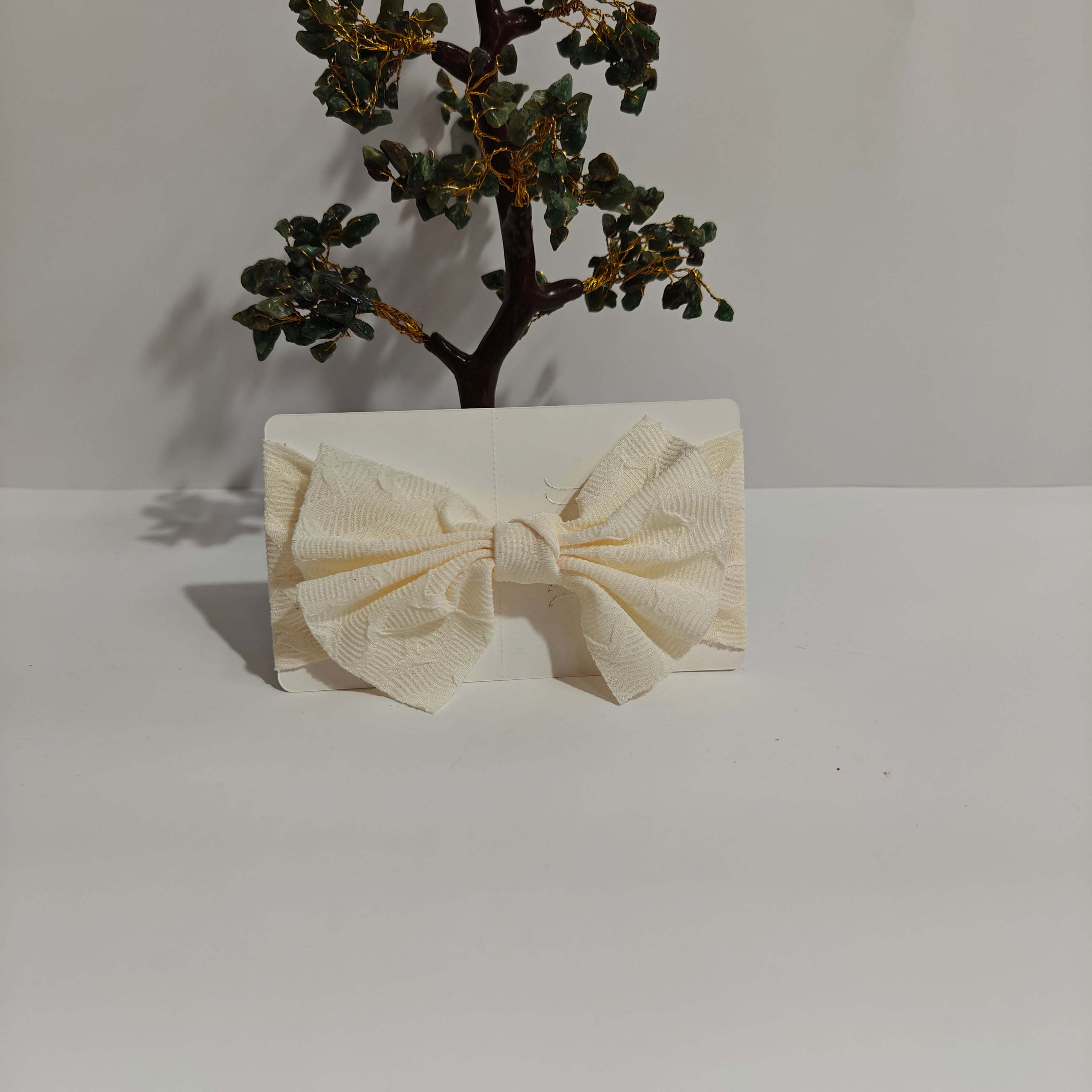 TEXTURED BOW HEADBAND