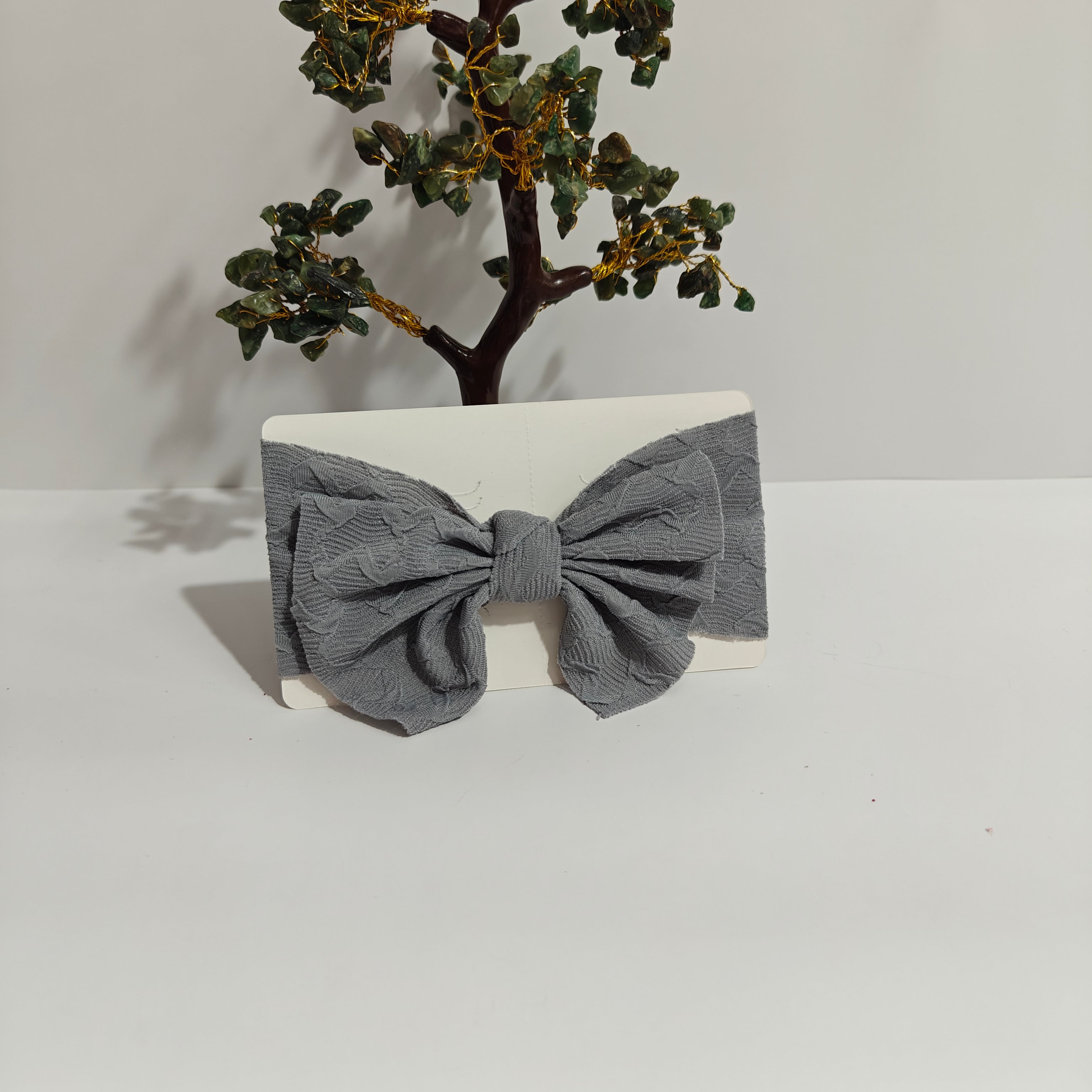 TEXTURED BOW HEADBAND