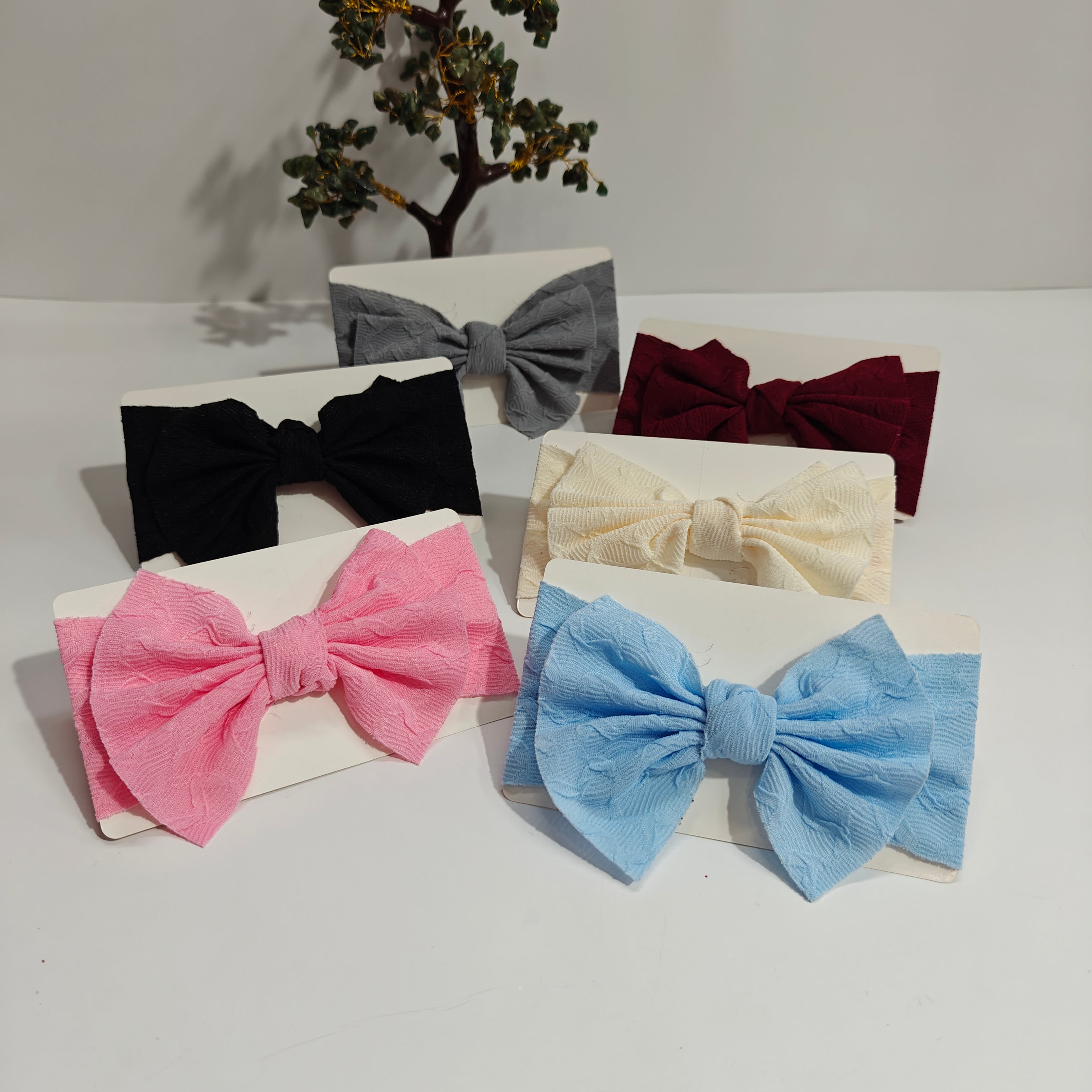 TEXTURED BOW HEADBAND