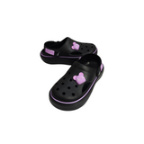 SOLID CLOGS - BLACK & PURPLE