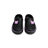 SOLID CLOGS - BLACK & PURPLE