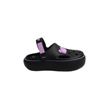 SOLID CLOGS - BLACK & PURPLE