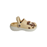 GIRL CHARM APPLIQUE CLOGS - BEIGE